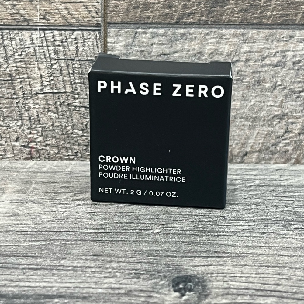 PHASE ZERO ~ Crown Powder Highlighter ~ 2g 0.07 Oz Deluxe Sample Travel NEW